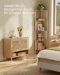 Miniatyrbillede 6 af 6: Skoskab i 3 etager i boho-stil eg beige