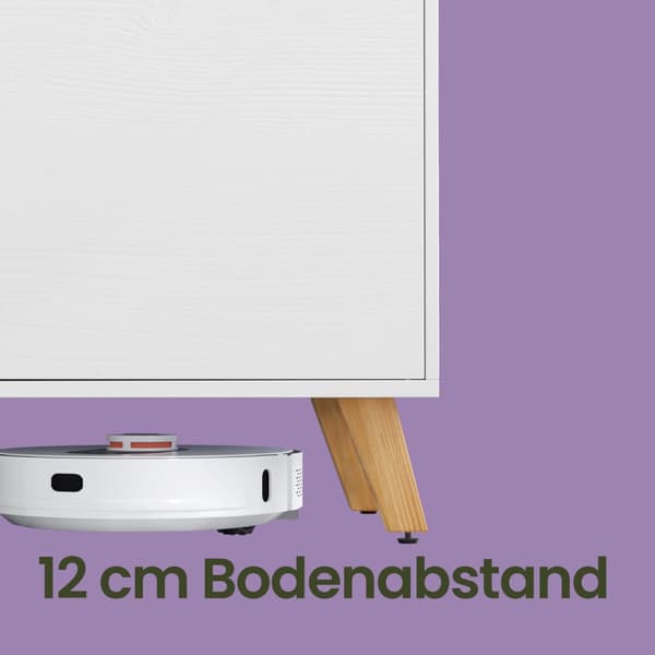 TV-skåp, TV-bord med 2 dörrar, 140 cm långt