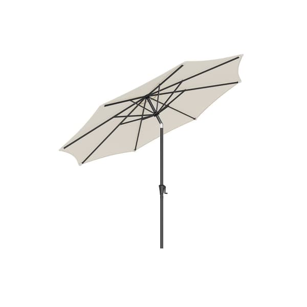 Parasollet kan vikas 30° på båda sidor beige