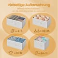 Miniatyrbillede 4 af 6: Kommode, skab, 7 stofskuffer med håndtag