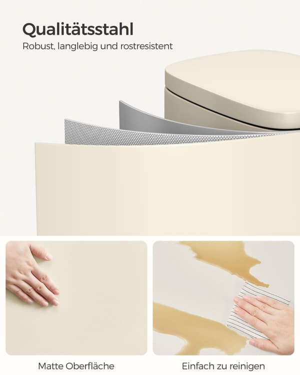 Affaldsspand med soft-close-låg og inderspand