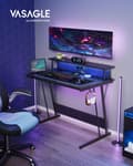 Miniatyrbillede 2 af 6: Spillebord med LED-belysning Skærmstativ til 2 skærme