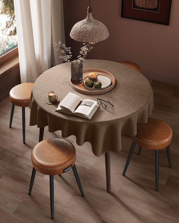 Sæt med 2 EKHO Collection - Spisebordsstole karamelbrune