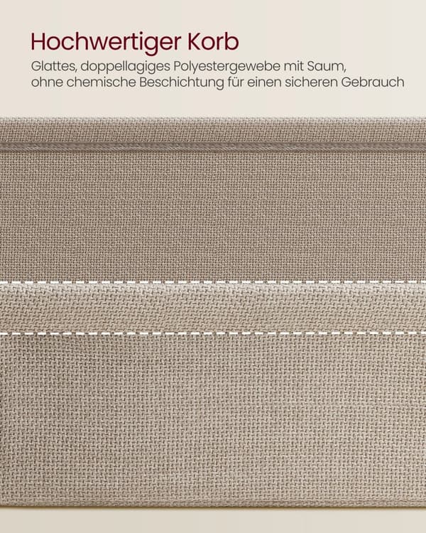 Firkantet sidebord med stofkurv