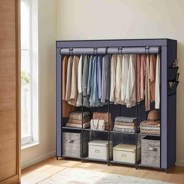 Stofgarderobe, garderobeskab, 45 x 170 x 167 cm