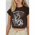 Miniatyrbillede 7 af 11: Kortærmet T-shirt til Kvinder 24COLOURS Casual Brun - 36