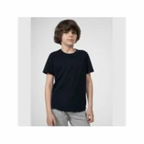 Kortærmet T-shirt til Børn 4F M291 Sort - 6-7 år