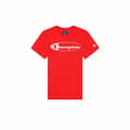Miniatyrbillede 1 af 2: Kortærmet T-shirt til Børn Champion Crewneck  Rød - 7-8 år