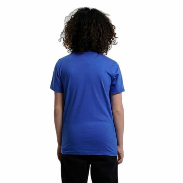 Kortærmet T-shirt til Børn Champion Crewneck Blå - 3-4 år
