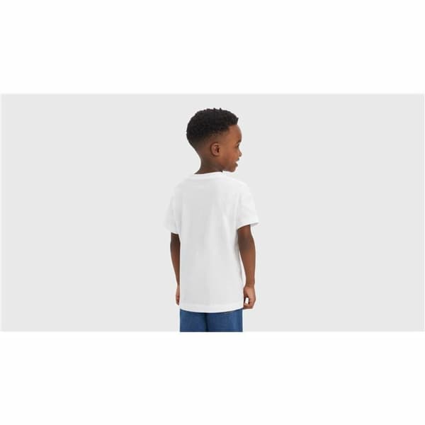T-shirt Levi's Camo Poster Logo Bright Hvid - 2 år