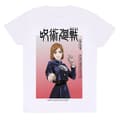 Miniatyrbillede 1 af 2: Kortærmet T-shirt Jujutsu Kaisen Nobara Ombre Hvid Unisex - L