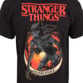 Miniatyrbillede 3 af 5: Kortærmet T-shirt Stranger Things Demogorgon Upside Down Sort Unisex - M