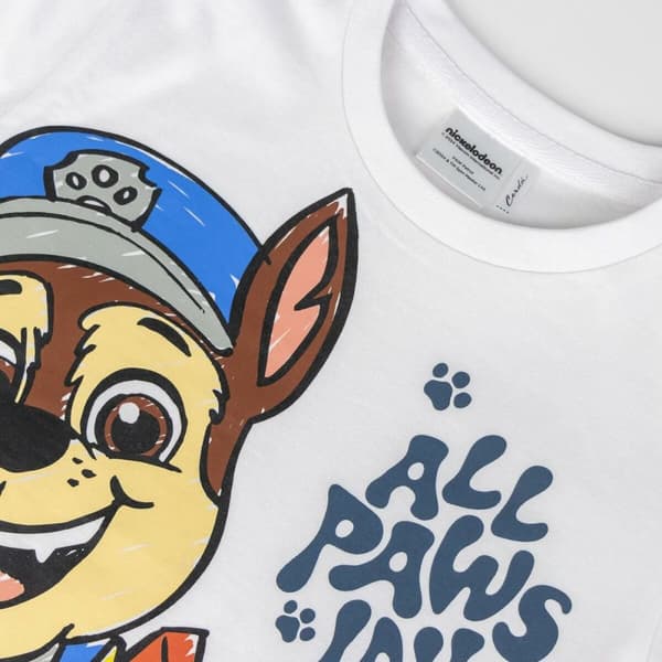 Børne Kortærmet T-shirt The Paw Patrol Hvid - 2 år