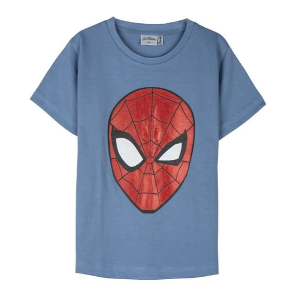 Børne Kortærmet T-shirt Spider-Man Blå - 6 år