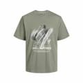 Miniatyrbillede 1 af 2: Kortærmet T-shirt til Børn Jack & Jones Jcotint Tee Ss Khaki - 140