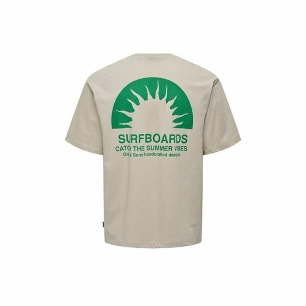 Kortærmet T-shirt til Mænd Only & Sons Onskasen Rlx Grå - XL