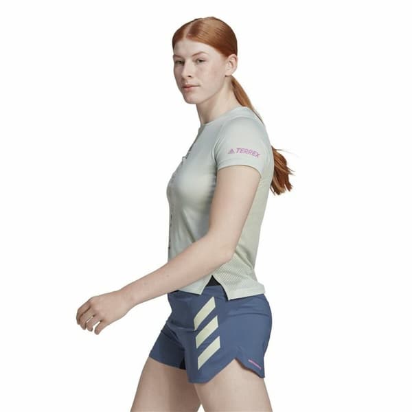 Kortærmet T-shirt til Kvinder Adidas Agravic Varm hvid - XS