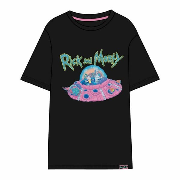 Unisex T-paita Rick and Morty Musta - XXL
