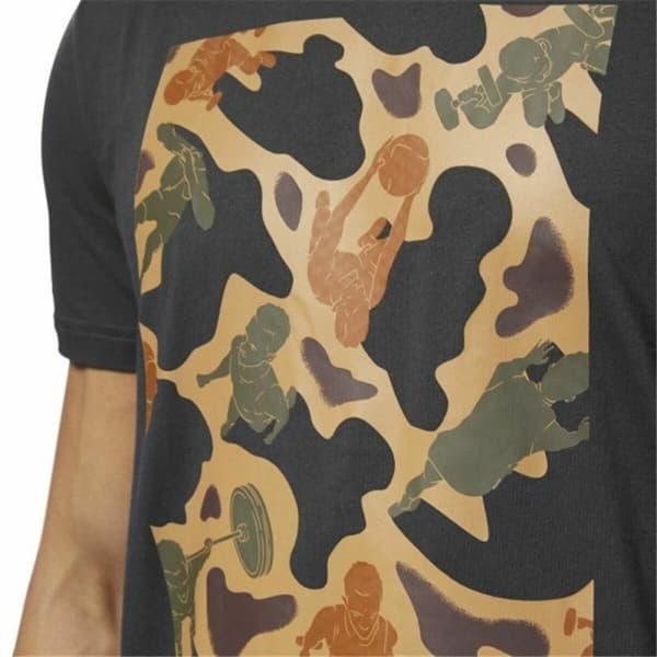 Miesten T-paita Reebok Sportswear Training Suojaväritys Musta - S
