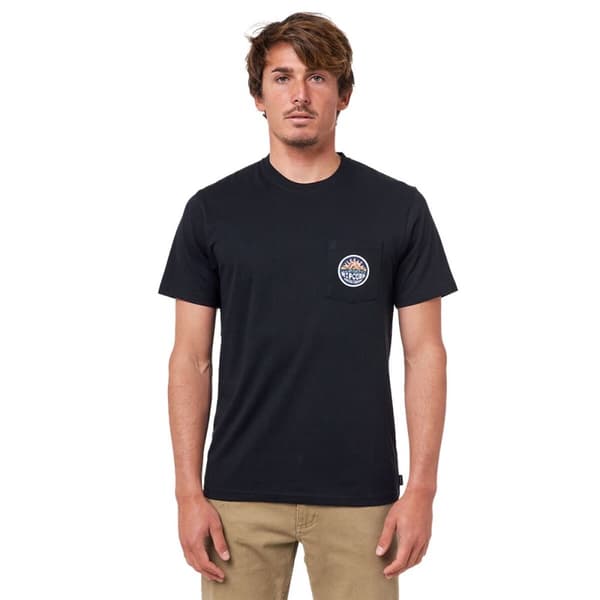 Miesten T-paita Rip Curl Horizon Badge Musta Miehet - S