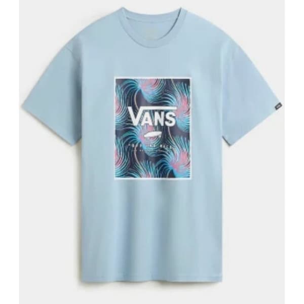 Kortærmet T-shirt til Mænd Vans MN CLASSIC PRINT BOX VN0A5E7YCZI1 Blå - S