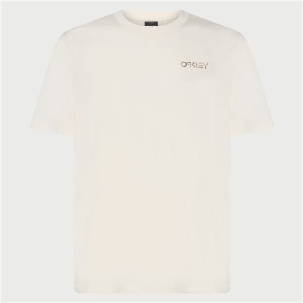 Kortærmet T-shirt til Mænd Oakley Fingerprint B1B Hvid - M