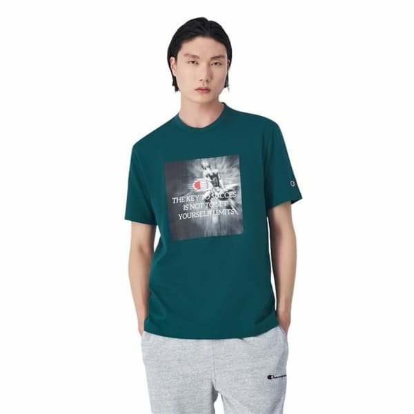 Kortærmet T-shirt til Mænd Champion - L
