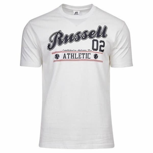 Lyhythihainen paita Russell Athletic Amt A30311 Valkoinen Miehet - L