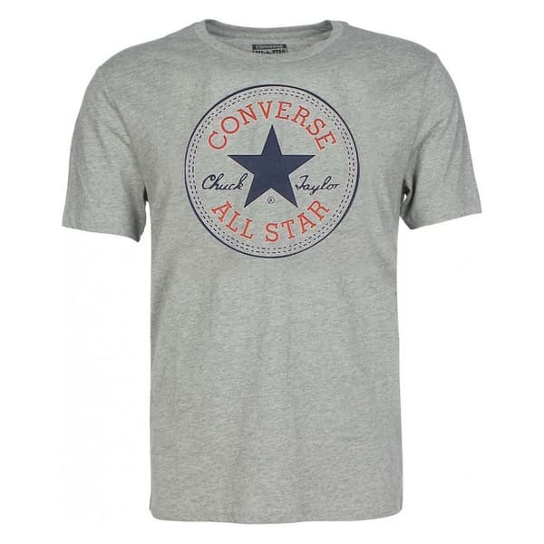 Børne Kortærmet T-shirt Converse CHUCK PATCH SHORT Grå - 16 år