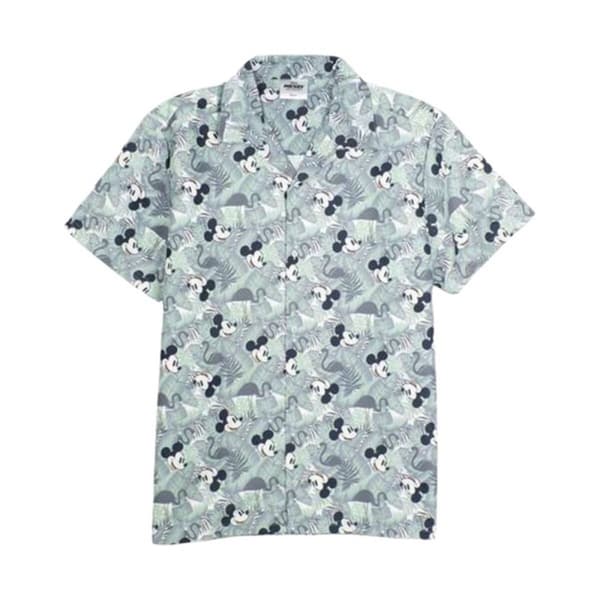 Kortærmet T-shirt til Mænd Mickey Mouse Lysegrøn - S