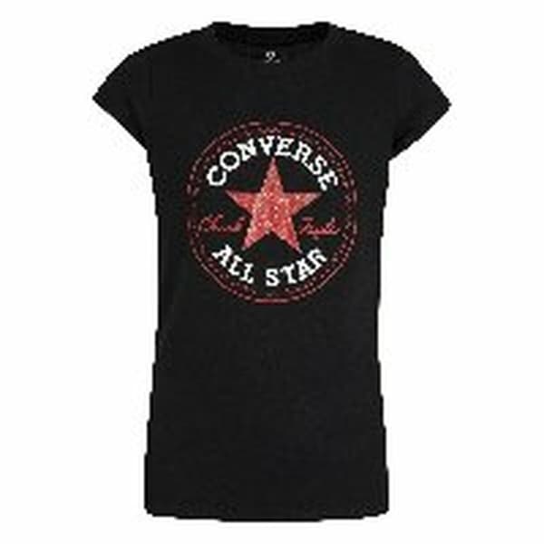 Lasten Lyhythihainen paita Converse Musta