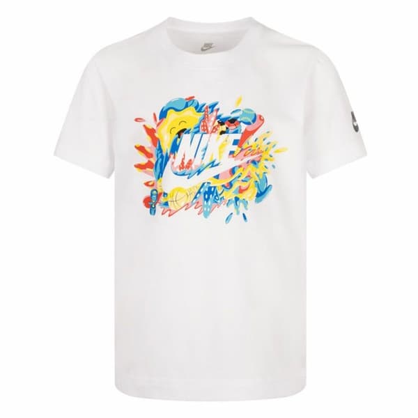 Lasten Lyhythihainen paita Nike Sport Splash Valkoinen - 3 vuotta