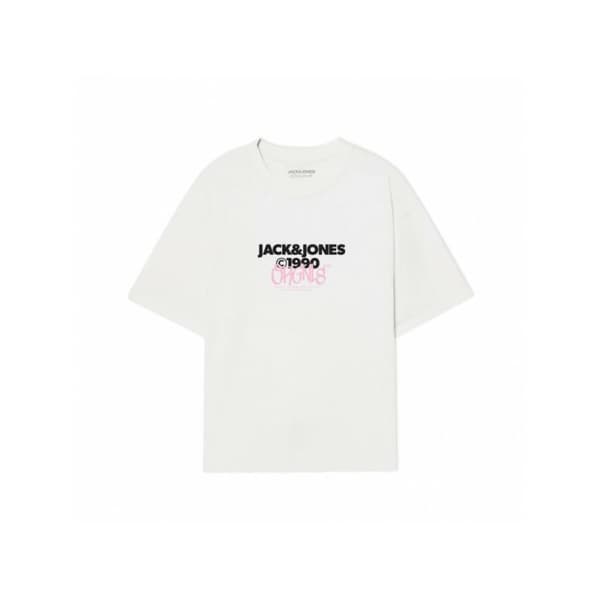 Miesten T-paita Jack & Jones JORBUSHWICK TEE SS CREW NECK FST 12263939 Valkoinen - M