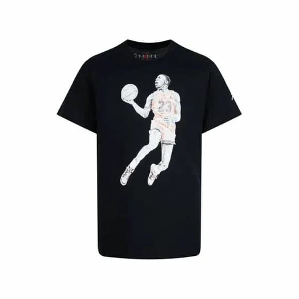 Lasten Lyhythihainen paita Jordan Air Musta - 6-7 vuotta