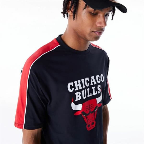 Miesten T-paita New Era NBA PANEL OS Chicago Bulls Musta - S
