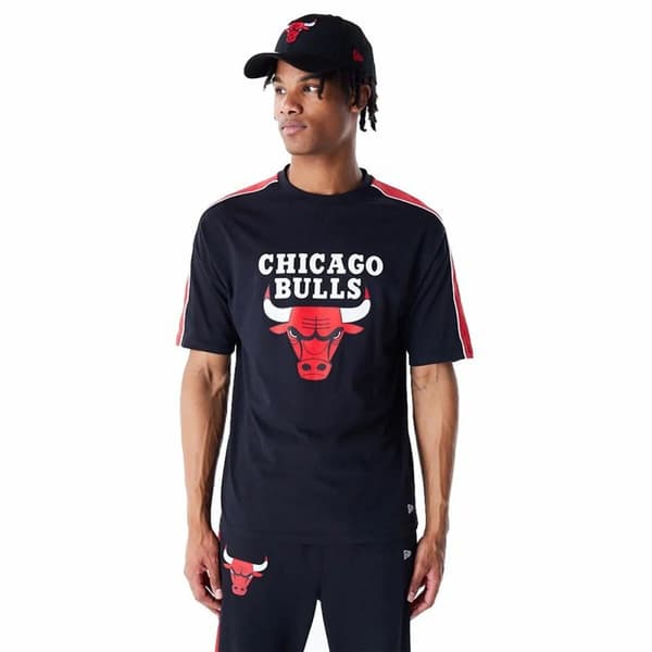Miesten T-paita New Era NBA PANEL OS Chicago Bulls Musta - S