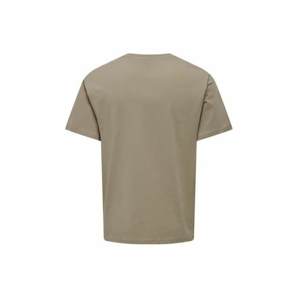 Miesten T-paita Only & Sons Onslevi Life Reg Text Desert Vaaleanruskea - L