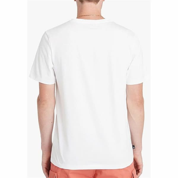 Miesten T-paita Timberland Stack Logo Valkoinen - XL