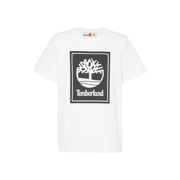 Miesten T-paita Timberland Stack Logo Valkoinen - XL