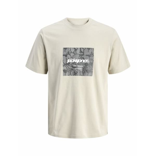Miesten T-paita Jack & Jones JCOTARMAC CAMO FRONT TEE Beige - S