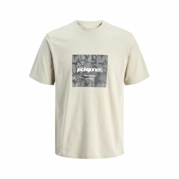Miesten T-paita Jack & Jones JCOTARMAC CAMO FRONT TEE Beige - S