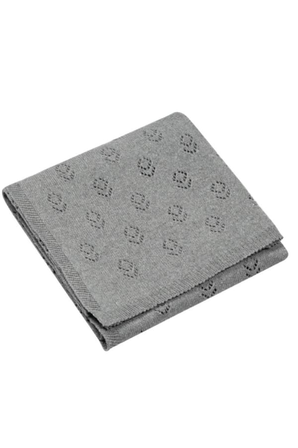 ABONDIO stickad filt - GRÖN filt 75 x 100 cm 100% bomull