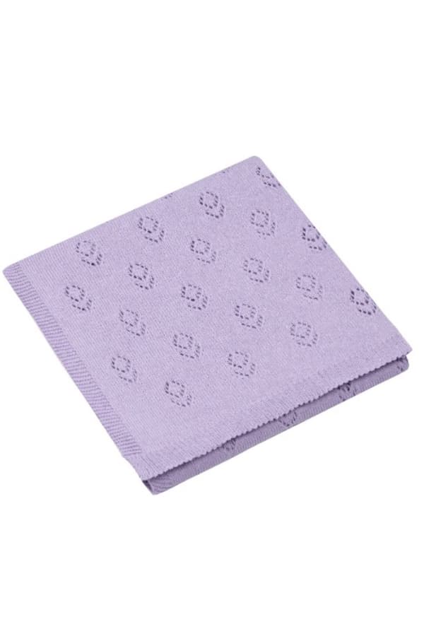 ABONDIO stickad filt - GRÖN filt 75 x 100 cm 100% bomull