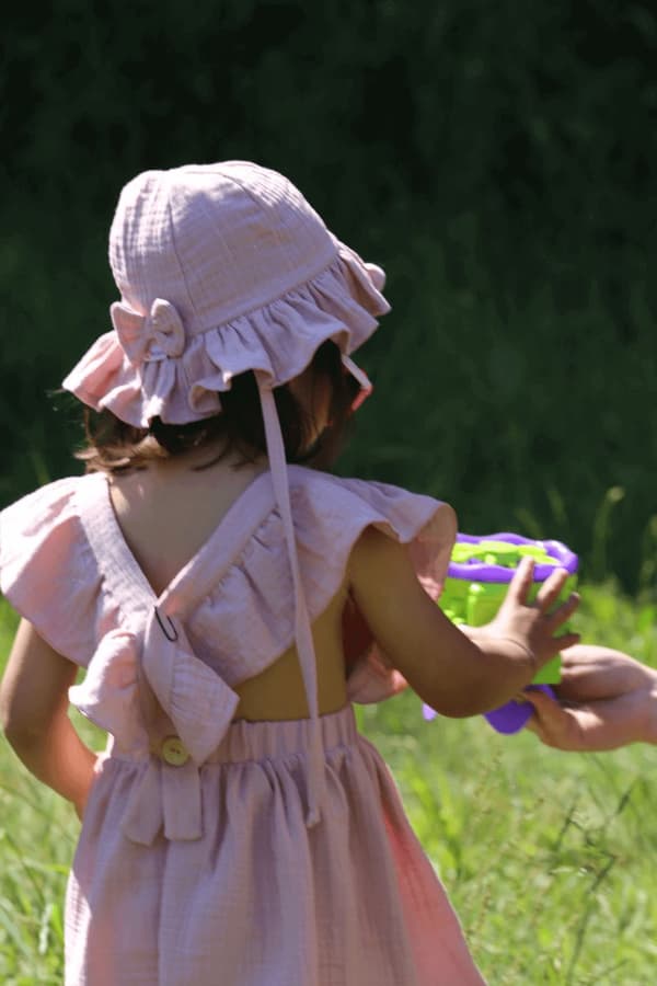 ALMA Summer Hat - BEIGE 54 (ålder 5 - 7 år)