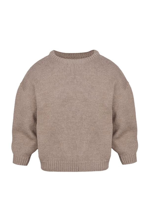 CHIARA sweater - 100% merinould - TAUPE