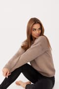 Miniatyrbillede 2 af 4: CHIARA sweater - 100% merinould - TAUPE
