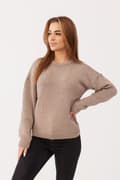 Miniatyrbillede 1 af 4: CHIARA sweater - 100% merinould - TAUPE