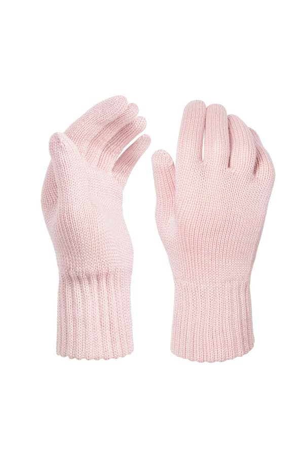 Enkelhandskar 100% MERINOULL - KLASSIG - ROSA