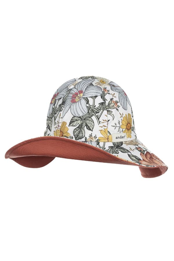Sommarhatt för tjejer AVA FLOWER 56 (ålder 7 - 11) Sommarhatt för tjejer AVA BLOMMA