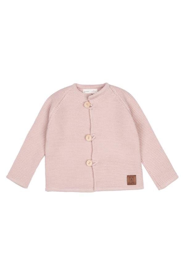Lasten villapaita napeilla FINN POWDER PINK Lasten villapaita napeilla FINN - POWDER PINK